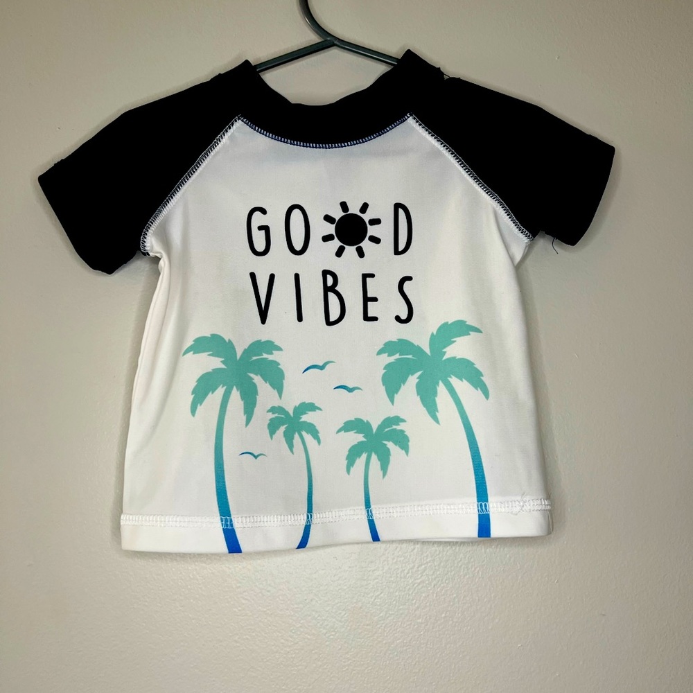 2 Baby swim tops. Good Vibes. Making waves